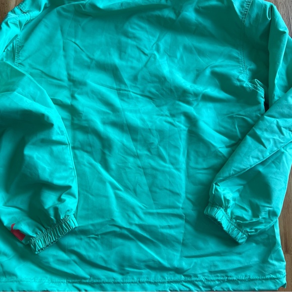 Dutch Bros Coffee Windbreaker Pullover Jacket Medium Green/Yellow - Picture 7 of 8